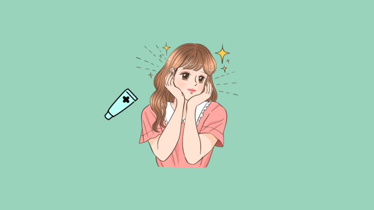 아이크림 대신 덱스판테놀연고를 바르는 여자 그림