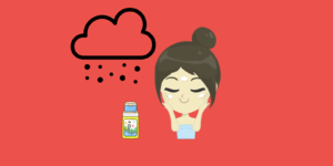 겨울철 피부 관리 방법을 실천하는 여자